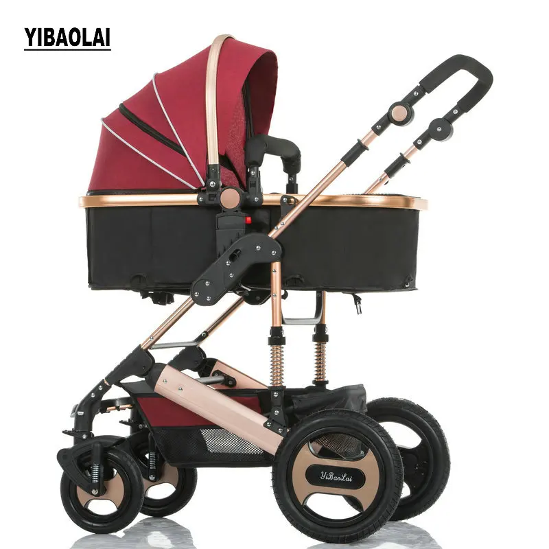 

Baby Stroller High Landscape can sit and fold two-way four-wheel shock absorber winter trolley baby stroller