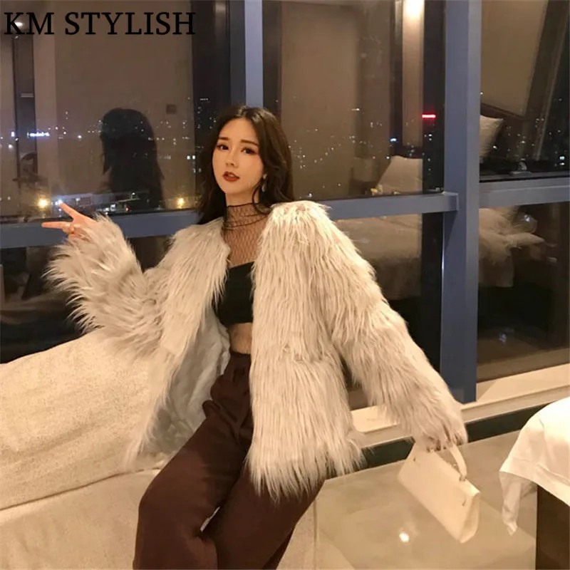 D'hiver Et Manches Coton De Doublure Noir Faux Tempérament Manteau Le Coréenne Dames Nouvelle Fourrure Plus Longues Automne Mode Version 2018 P5qxBOEw7