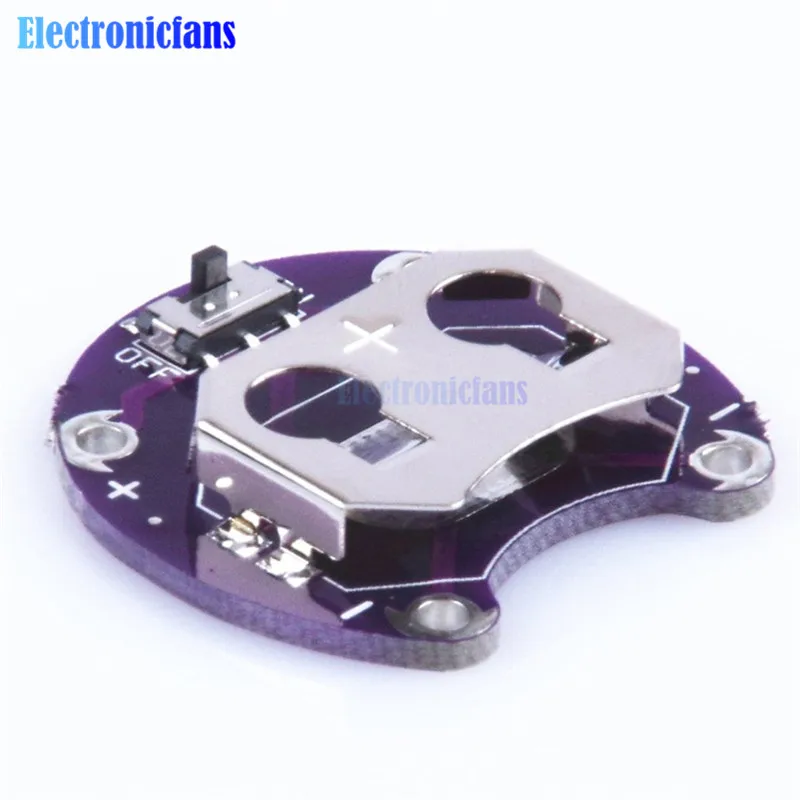 

For Arduino LilyPad Coin Cell Battery Holder CR2032 Battery Mount Module For Arduino