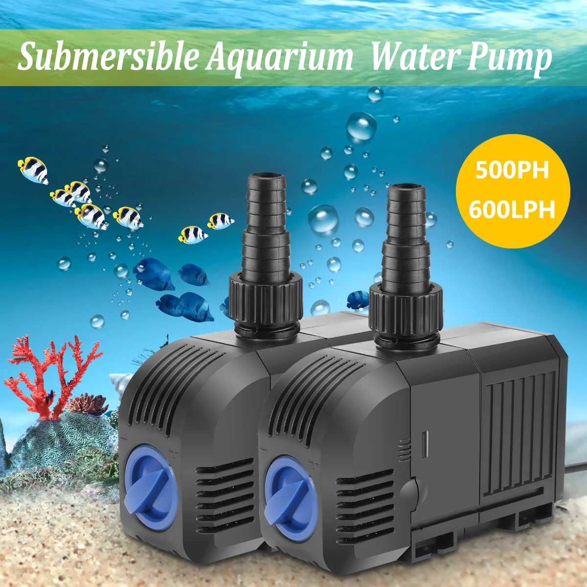 Adjustable Changeable Water Pump for Aquarium Fish Tank Coral Reef