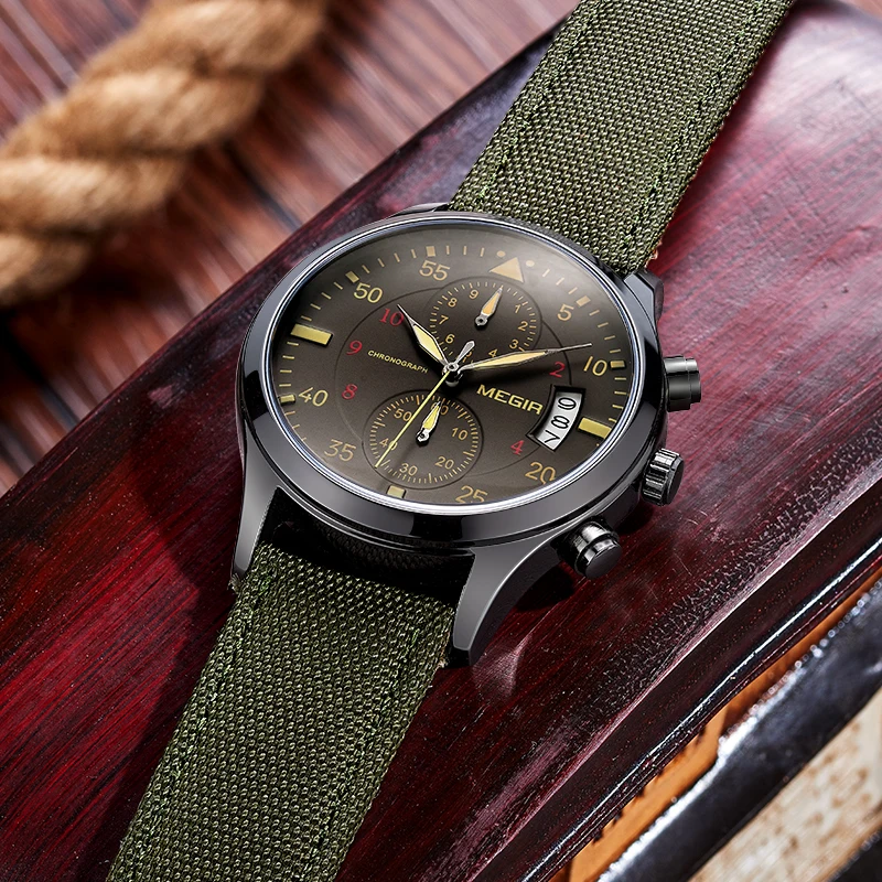 

MEGIR Fashion Business Quartz Watch Men Military Sports Watches Luxury Waterproof Wristwatches Mens Clock Male Relogio Masculino