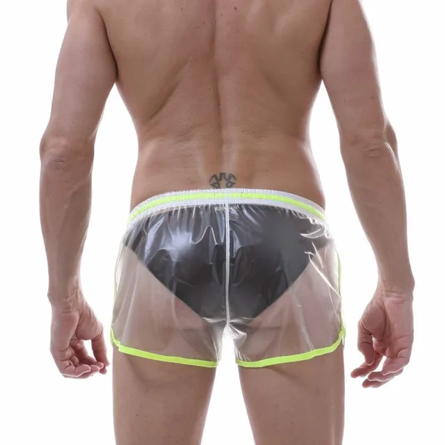 KWAN.Z transparent men’s boxer cueca masculina waterproof material boxer homme cuecas light sexy boxershorts men underwear men