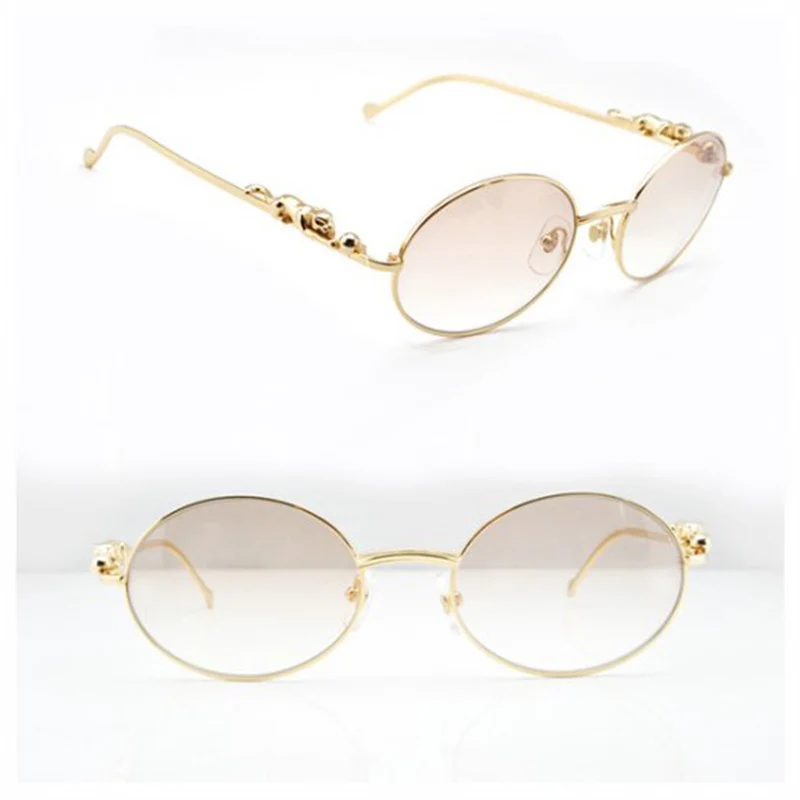 Top Quality Fashion Stylish Cool Luxury Brand Sunglases Leopard Limited Series Metal Frame Carter Glasses Frames Shade  (6)