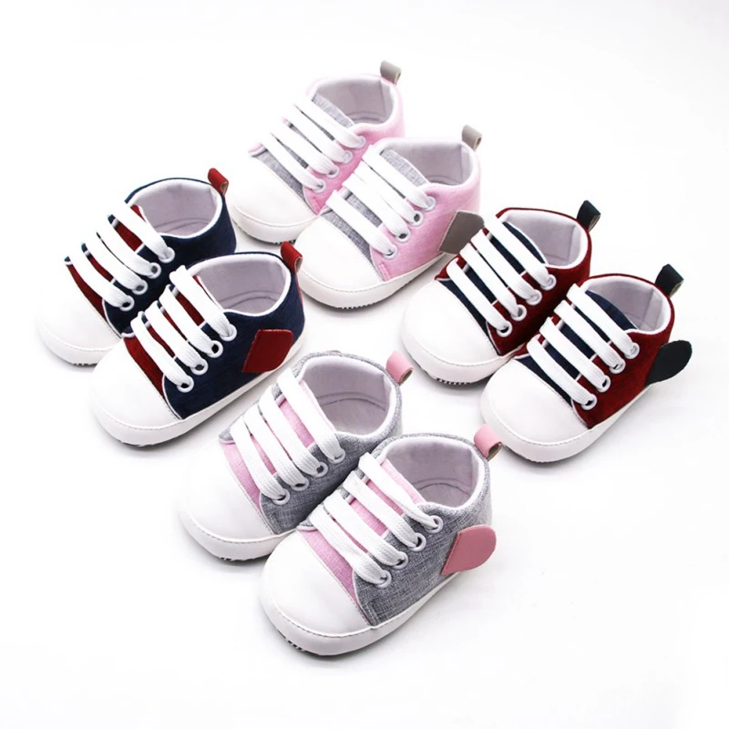 

Baby Boys Girls Cartoon Canvas Shoes Soft Sole Sneakers Anti-Slip Outdoor Walking Shoes Casual Breathable Shoes