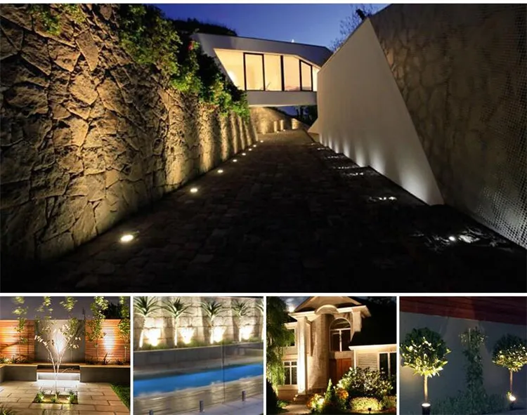Livre à Prova Emissor de Luz ao ar 85 Passo Levou Rodada Luzes Led Subterrâneo d' Água-265 v Deck Diodo Branco Quente 6 3 w Ip68 9 15 High Quality Luzes e Iluminação