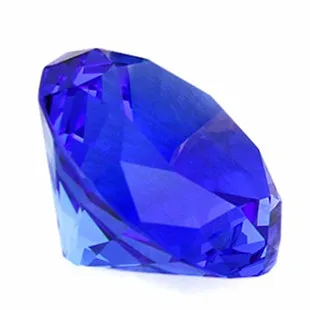 1 шт 40 мм цветной полированный граненый стеклянный шар Хрустальный Алмазный шарик украшение дома аксессуары подарок на день рождения ремесло - Цвет: Dark Blue