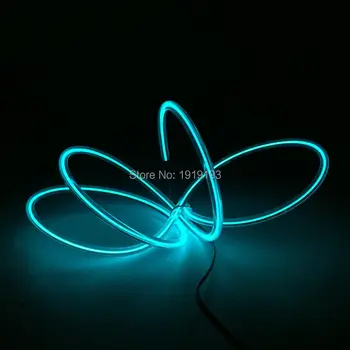 

Electroluminescent Neon LED Strip light EL wire rope 5.0mm 2Meters For Environmental Toys Craft Night Party Wedding Decoration