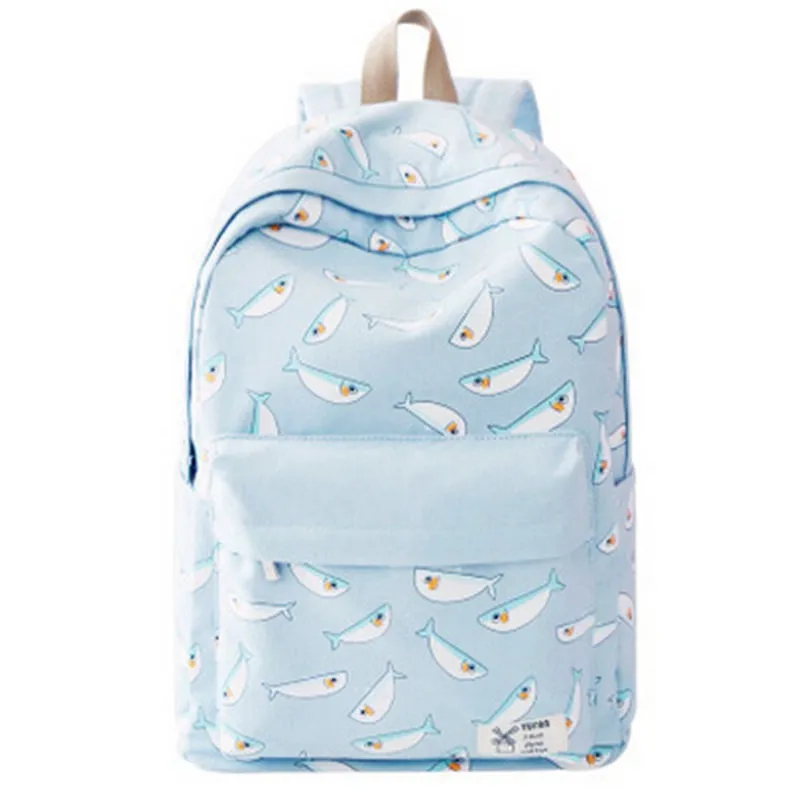 2017 New Fresh Fashion Laptop Backpack Cute Backpacks for Teenage Girls Bagpack Bolsa Feminina Canvas Back