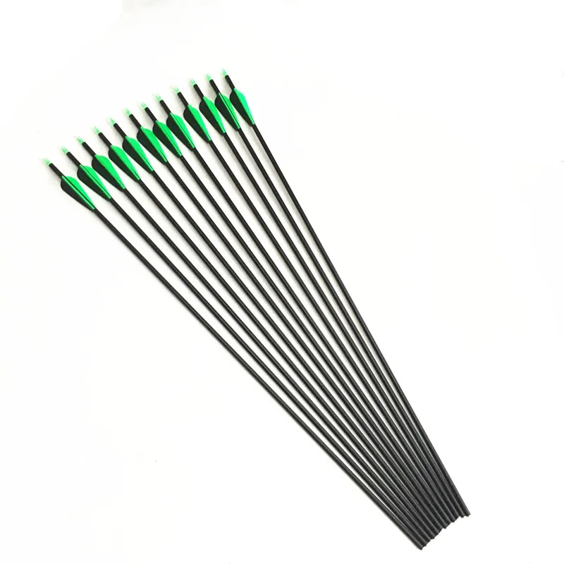 Seta para Composto 600 com Substituível Pces Misturado Carbono Seta 26 - 27 29 30 Polegadas Diâmetro 7.8mm Coluna Arco Recurvo 12 7 High Quality Esporte e Lazer