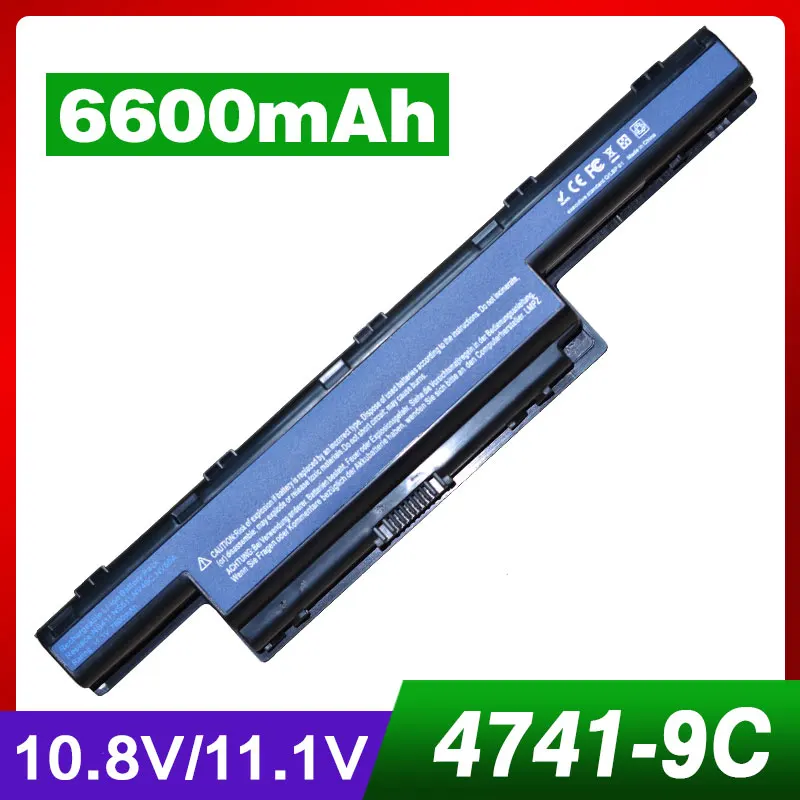 9 cell laptop battery for Acer Aspire 4743ZG 4750 4750G 4750ZG 4752 4752G 4752Z 4752ZG 4755