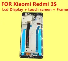 FOR Original Xiaomi Redmi 3s Lcd Display + digitizer touch screen Assembly +Frame+ Tools For Xiaomi Hongmi 3s Give silicon case