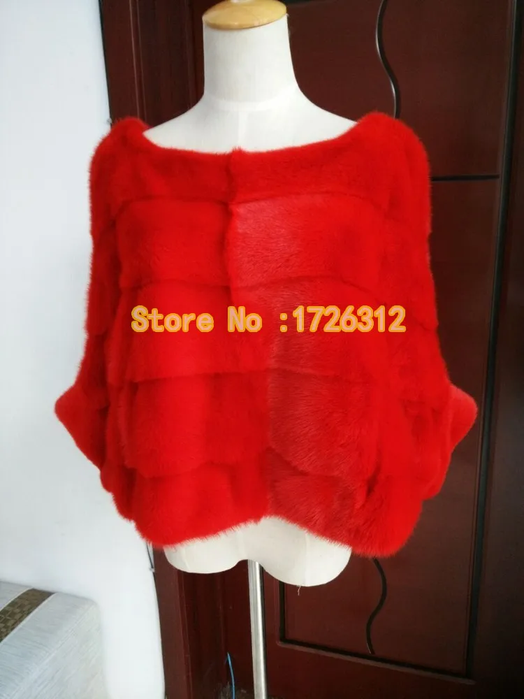 Женский пуловер из натурального меха норки, короткая куртка с рукавами «летучая мышь», модное пальто, можно носить с юбкой для женщин