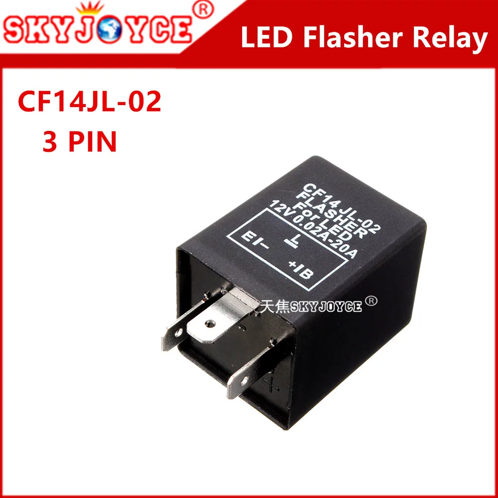 5X CF14 JL 02 led flasher 3 Pin 12V car motorcycle led turn light