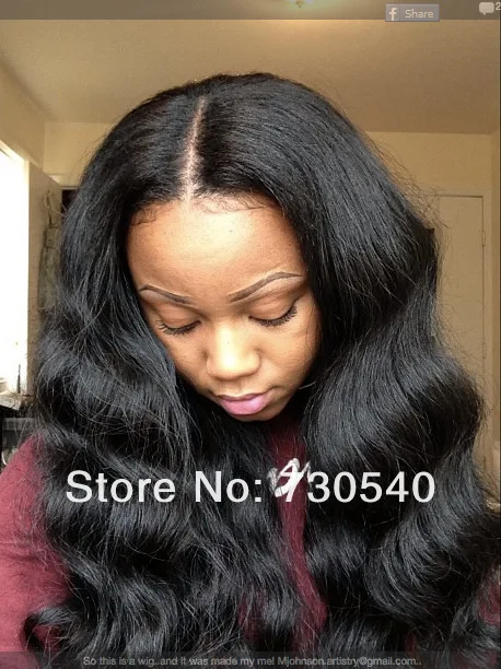 Factory Wholesale Price Brazilian Virgin U Part Wig For Black