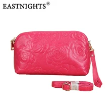 EASTNIGHTS, новинка, натуральная кожа, женский клатч, розовый узор, коровья кожа, клатч, кошелек, Женская мини сумка на плечо, TW1189