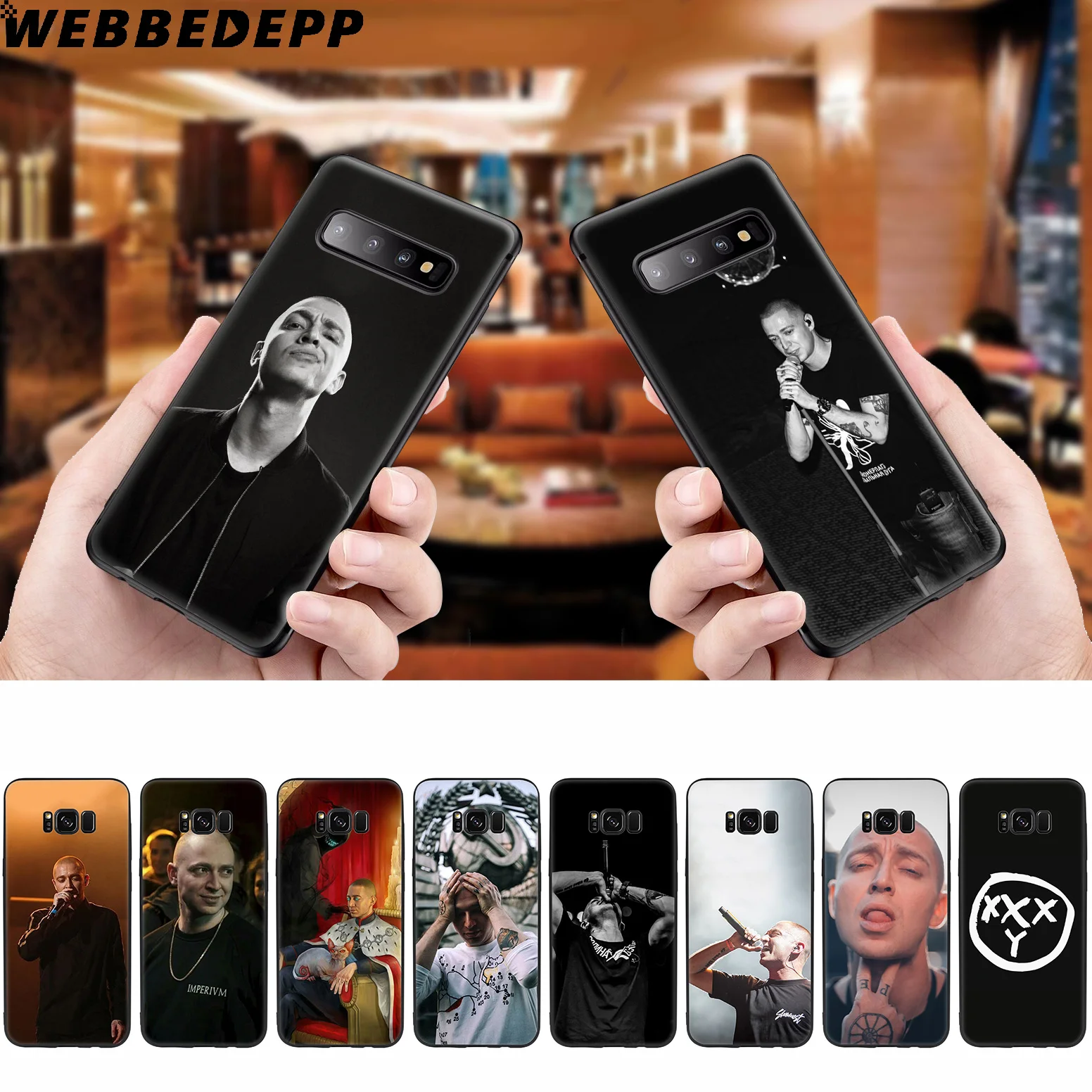 

WEBBEDEPP Oxxxymiron Rapper Soft Case for Samsung Galaxy S10 S10e S9 S8 Plus S7 S6 Edge S9 Plus & J6 2018 Note 10 Plus 9 8