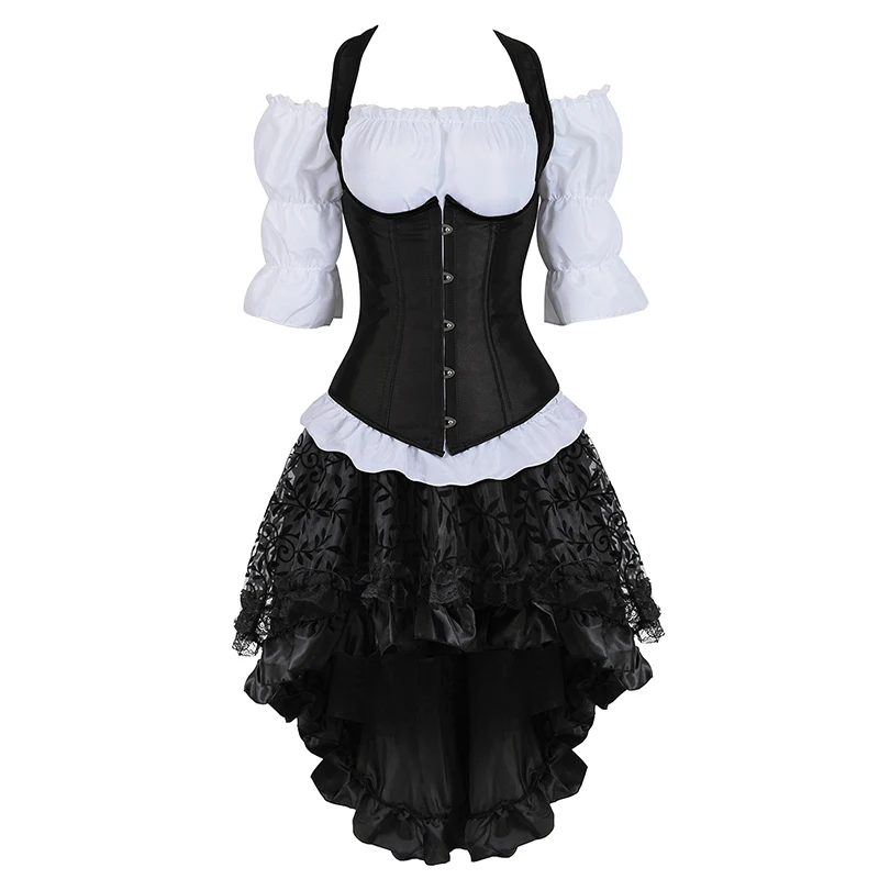 white corset and tutu set