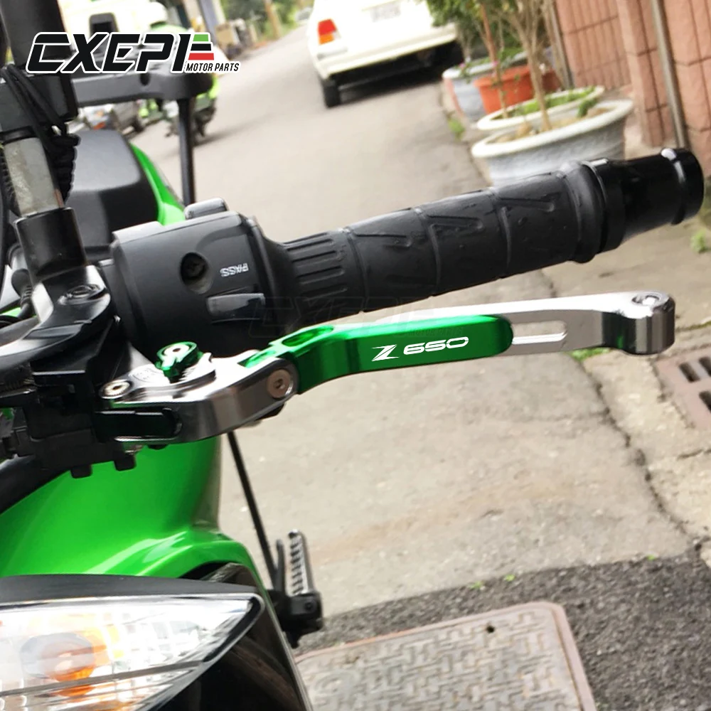 Мотоцикл с ЧПУ выдвижной складной Регулируемые Рычаги Тормозная система сцепления для Kawasaki Z650 Z 650 аксессуары