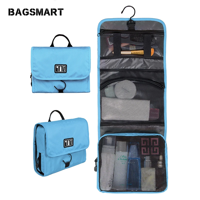 BAGSMART Waterproof Portable Women Make Up Bags Man Toiletry Bag