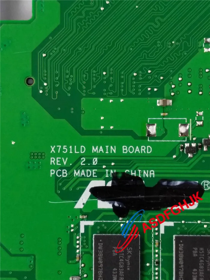  Original Motherboard For ASUS X751L K751L X751LAV X751LD X751LA WITH I7-4500U Mainboard 4GB fully t