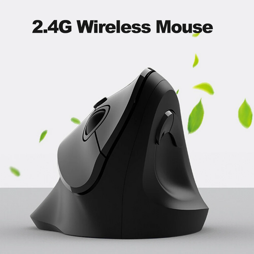 2.4G Wireless Mouse USB Receiver Ergonomic Optical Vertical Mouse with