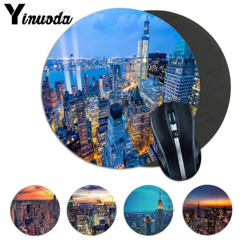 

Yinuoda New New York City Landscape Mousepads gamer gaming Mouse pads Cheapest Round Gaming Pad Mouse Gamer Keyboard Mat