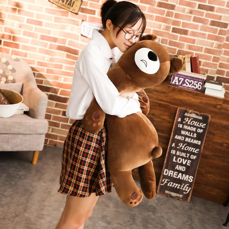 Centímetros de Dormir Urso de Brinquedo de Pelúcia Bicho de Pelúcia Urso de Pelúcia Brinquedos para Crianças Macio Travesseiro Brinquedo Casa Decoração Cama Decente 60 - 80 2 Urso de Pelúcia Travesseiro Brinquedos Para Crianças