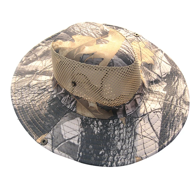 Уличные шляпы для защиты от УФ-лучей рыболовные шляпы широкая сетка шляпа для сафари для кемпинга Охота Рыбалка Путешествия