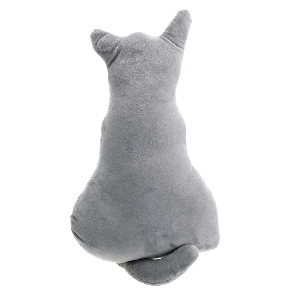 45 см супер милые мягкие плюшевые назад тень Cat местный диван Подушки Детские Подушки мягкая игрушка - Цвет: Серый