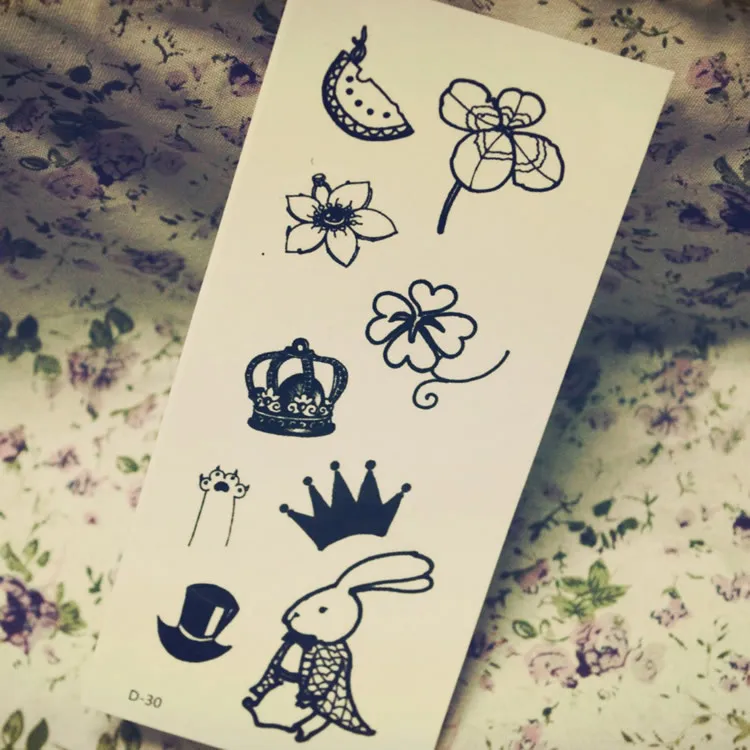 temporary tattoo color waterproof tattoo stickers Europe the influx of