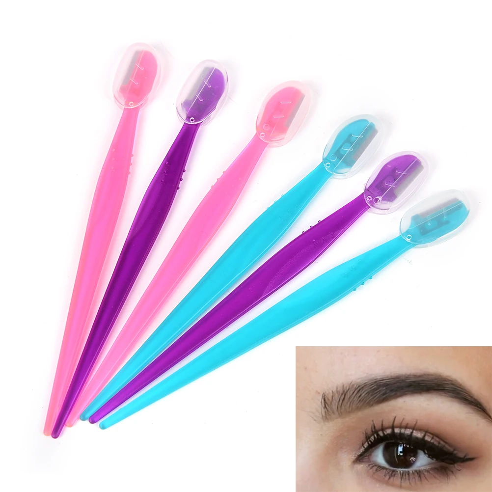 Small Size Blade Women Face Care Hair Removal Tool 2PCS  Mini Eyebrow Trimmer Safe Shaving Razors Makeup Shaver Knife