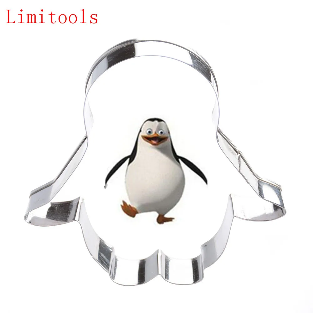 

1PC Penguin Animal Cookie Cutter Fondant Cake Mold Decorating Tool Biscuit Cutter Metal Christmas Decoration Free Shipping