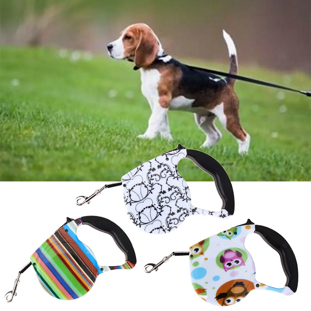 Image Hot Sellling Dog Leashes 5m Pet Dog Cat Puppy Automatic Retractable Pet Traction Rope Lead Leash Pet Supplies