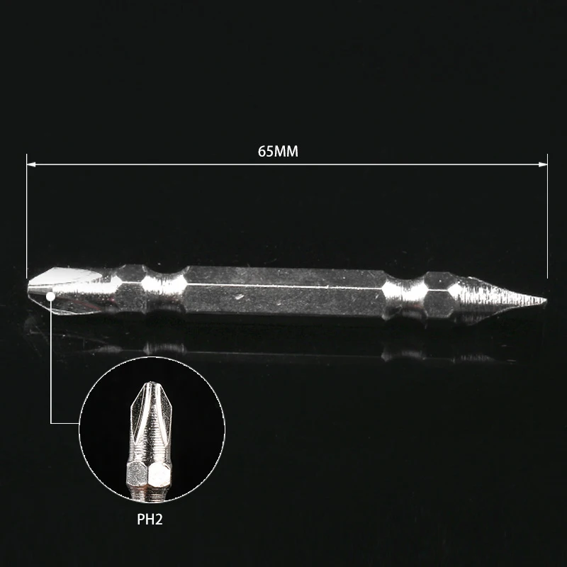 ZtDpLsd 1 шт. 1/" шлицевая Крестовая двойная головка электрическая отвертка бит профессиональная твердость Магнитная Крестовая головка бит