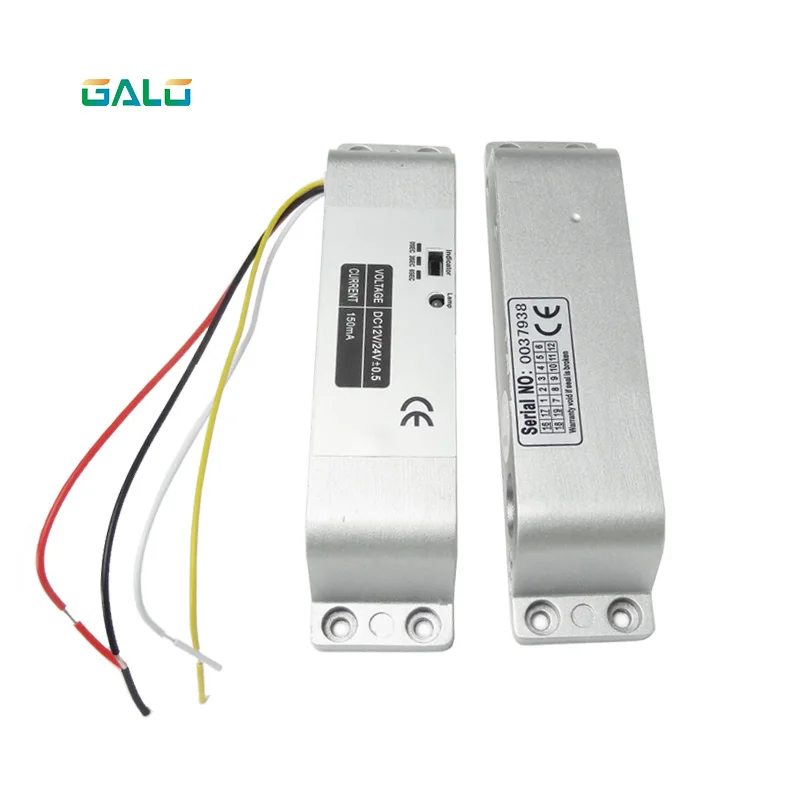 800kg 1800lbs 4 Line Electric Bolt Lock with Door State Detection Output Point and Timer Drop Bolt Lock Fail-safe Electric Lock