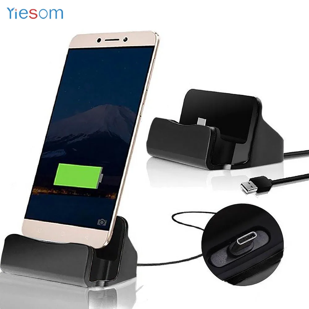 

YIESOM USB C Dock Charger Desktop Charging Stand Station Holder For Samsung S10 S8 S9 Plus Note 9 8 Huawei P30 P20 Lite Mate 20