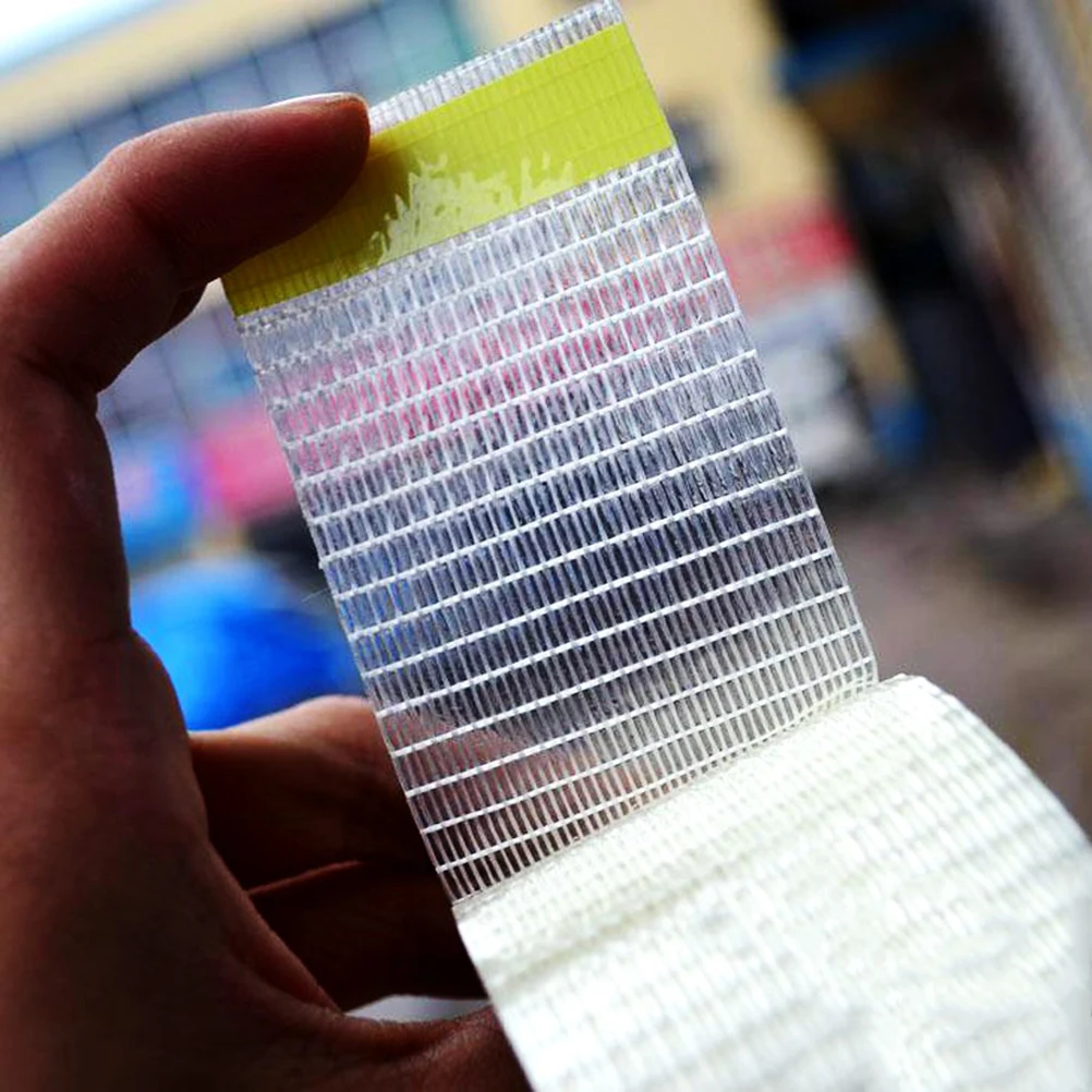 

5cm*5m Transparent DIY Adhesive Film Grid Awning Translucent Kite Tent Repair Patch Tape Kite Repair Tape Waterproof Ripstop