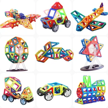 

Magnetic Constructor Building Blocks 111PCS 3D Educational DIY Mini kits Magnet Designer Accessory Toys for kids Christmas Gift