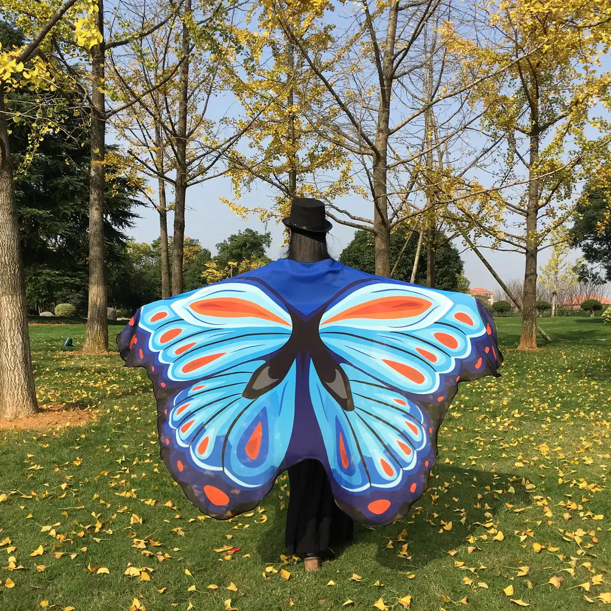 2019 Belly Dance Butterfly Shawl Decorated Butterfly Cloak Europe