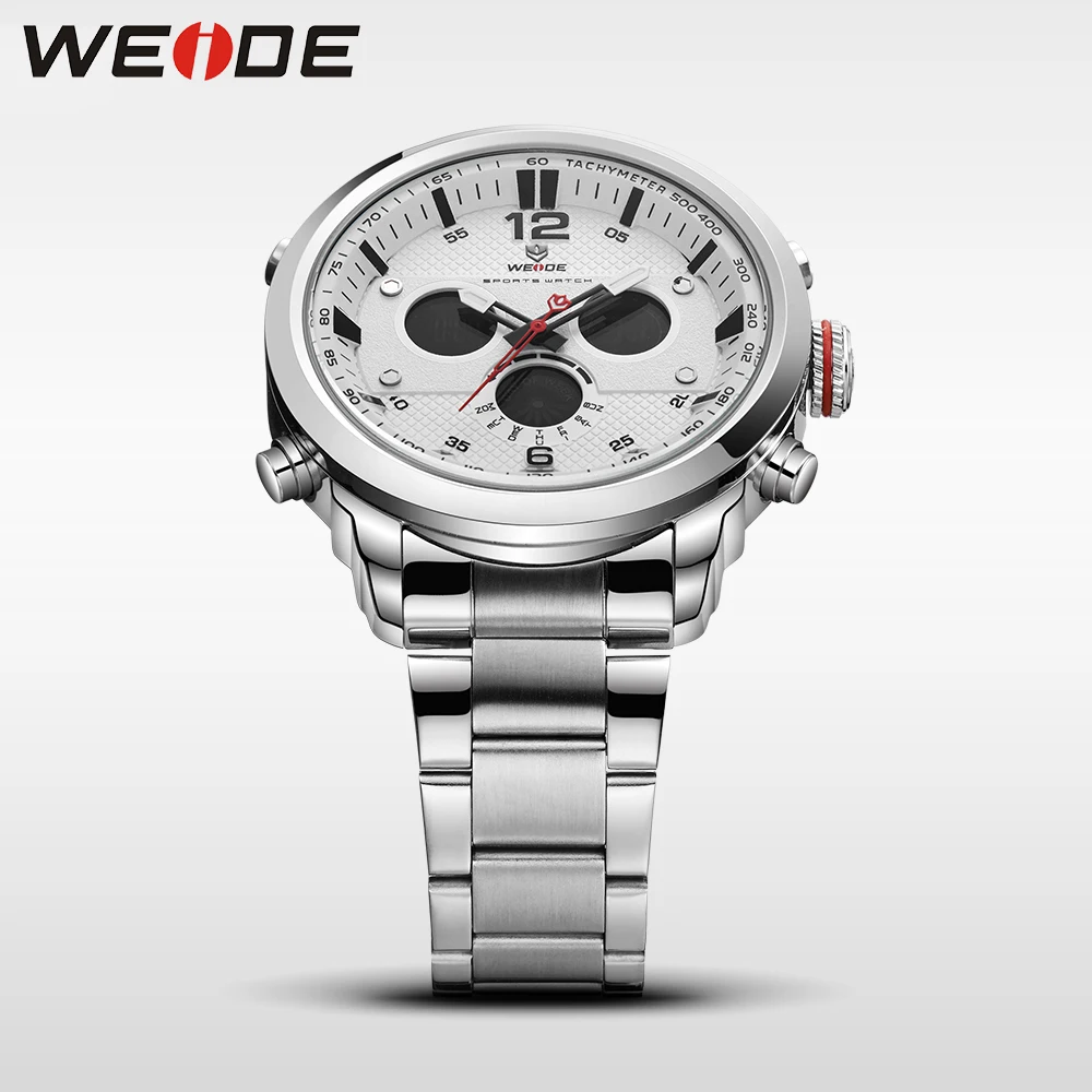 WEIDE повседневные Оригинальные мужские ЖК часы люксовый бренд спортивные