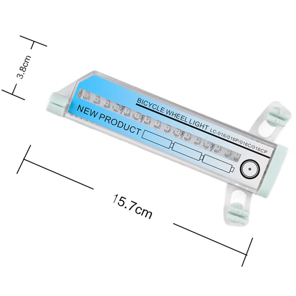 32 шаблон светодиодный Яркий велосипедный колесный бандаж сигнальная лампа для безопасности велосипеда