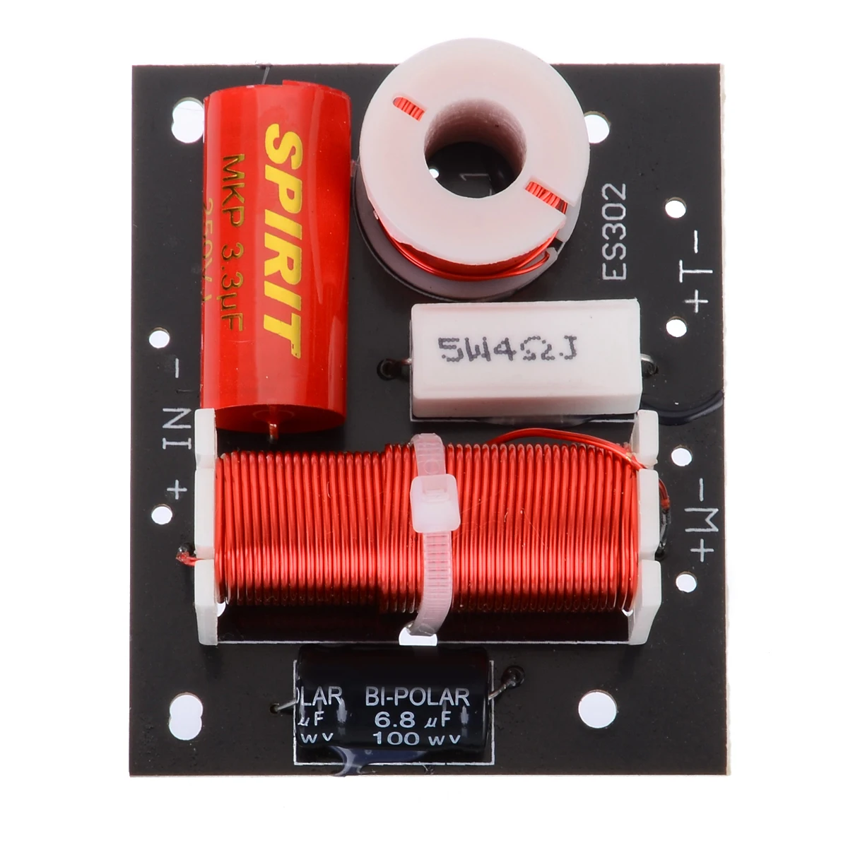 2 Way 2 Unit HiFi Audio Treble Bass Speaker Frequency Divider 400W Crossover Speaker Frequency Divider Stereo Crossover Filters