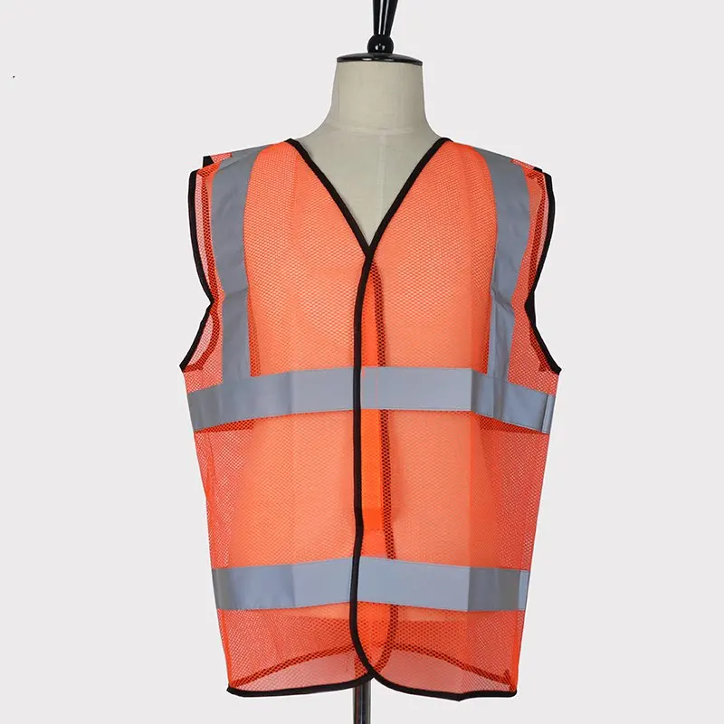 

Orange traffic reflective clothing safety alert suit