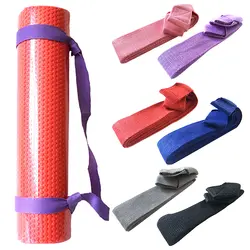 Регулируемая хлопчатобумажная прочная Циновка для йоги ремень Спорт стрейч-пояс тренажерный зал талии для тренировки ног фитнеса