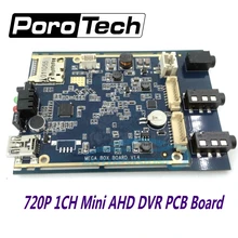 2017 mais novo AHD DVR Placa PCB 720 P tempo Real 1CH 1CH mini módulo dvr apoio 128 GB Cartão sd de Segurança Gravador de Vídeo Digital