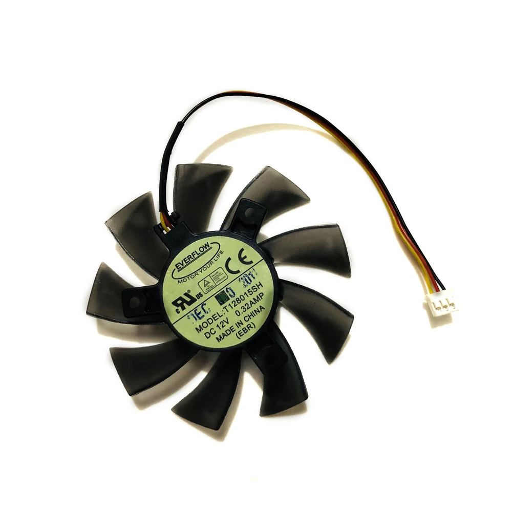 T128015SH 2pin 3PIN GPU VGA кулер вентилятор охлаждения для Gigabyte N240 N250 GTS240 250 GTS450 видеокарты в