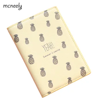 

The Latest Style Pineapple Passport Cover,ID Card Holder Passport holder Case for nisex 14*10cm PU leather Top Quality