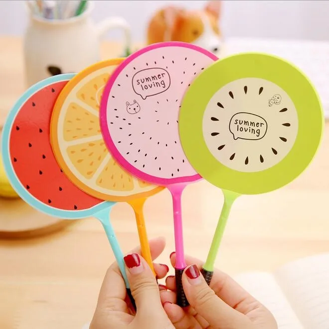 

1pcs/lot Kawaii Fan style Fresh Fruit design Ballpoint pen ball pen funny students' gift kids' toy office school supplies