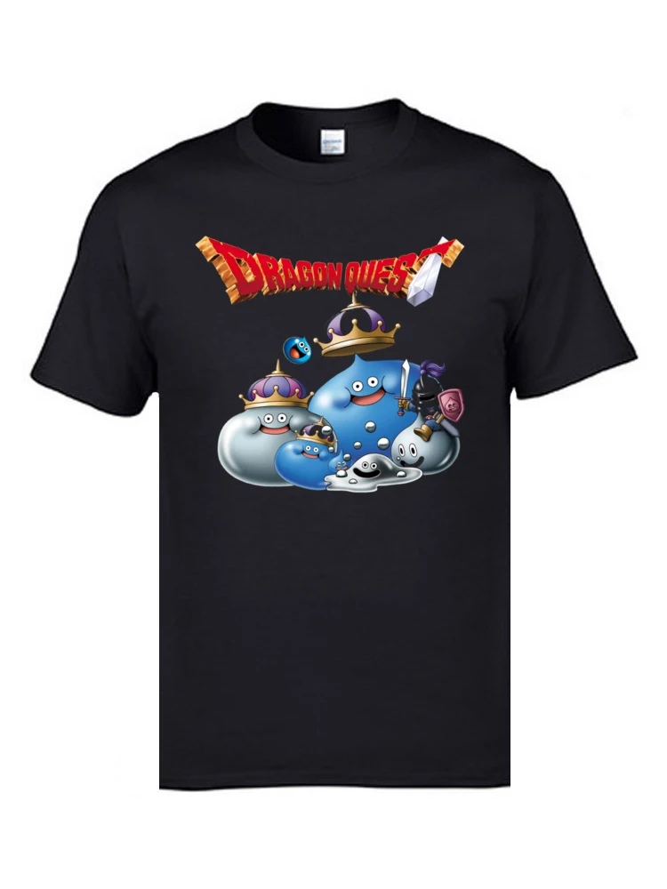 

Doragon Kuesuto RPG T-Shirts Fc Dragon Quest Men's Funny Video Game T Shirts Casual Sweatshirts 100% Cotton Teenage Tshirts