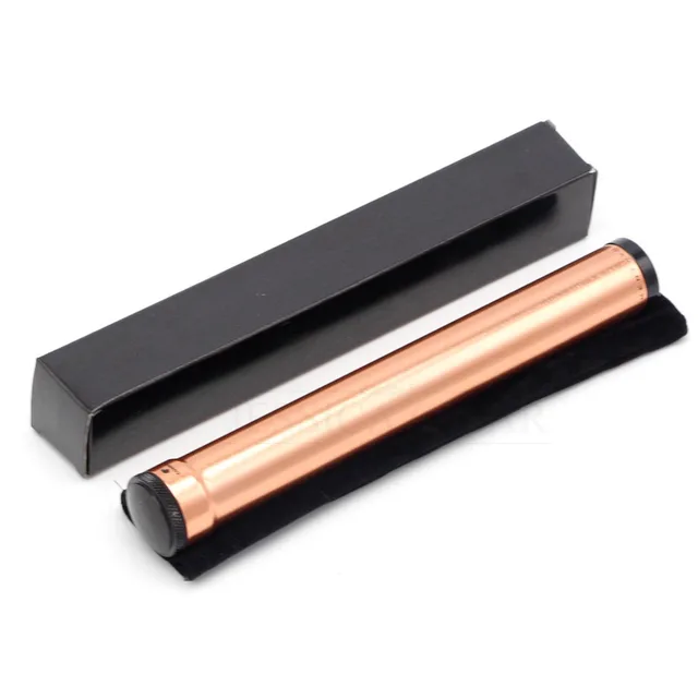 Metal Stainless Steel Single Cigar Tube Holder Mini Portable Travel